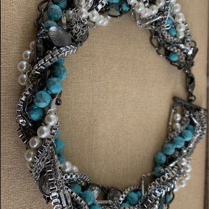 C + I turquoise torsade necklace